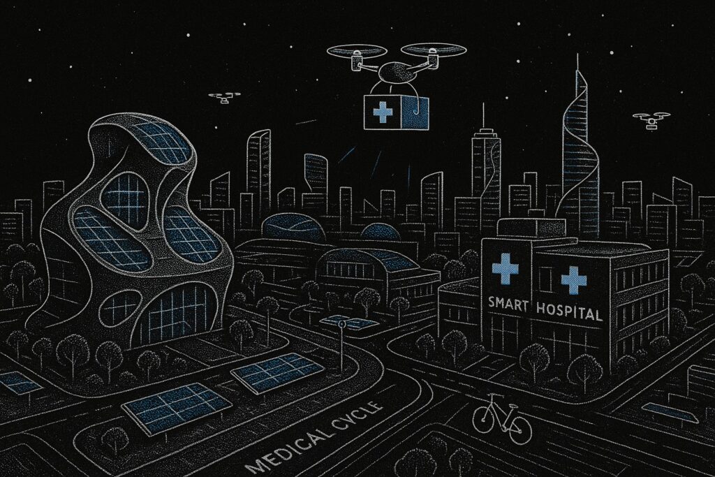 cidade médica e futiristica